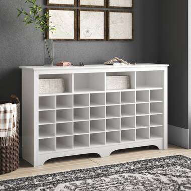 24 pair shoe discount storage cubby bench